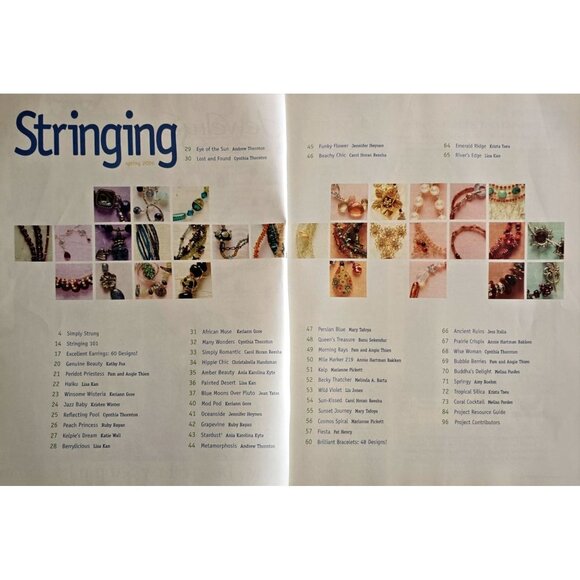 Stringing Magazine Spring 2006 Over 150 Designs And How To Create Them - Picture 2 of 16